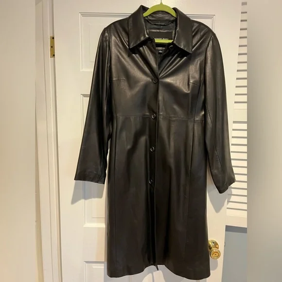 Andrew Marc Jackets Coats Andrew Marc Womens Black Leather